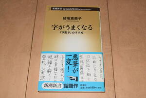 新潮新書『字がうまくなる「字配り」のすすめ』猪塚恵美子 ペン字 手書き 新潮社 帯あり 