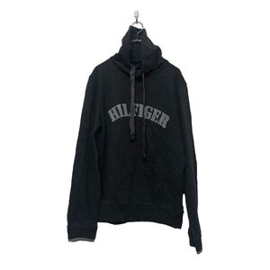 TOMMY HILFIGER プリント スウェット パーカー M グレー トミーヒルフィガー古着卸 アメリカ仕入 a605-6049