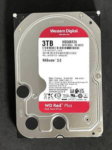  ★ 3TB ★ WD Red Plus / WD30EFZX 【使用時間：3302ｈ】2021年製 良品 3.5インチ内蔵 WesternDigital RED Plus [管理■JUPR]