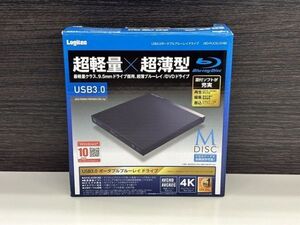 K020-X2-1014 Logitec USB3.0ポータブルブルーレイドライブ LBD-PUC6U3VBK 現状品①