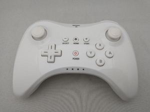 【コントローラーのみ、他の付属品全てありません】 Wii U PRO コントローラー(shiro)