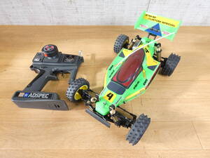 ◎ジャンク 京商 ラジコン オフロードレーサー 4WD レーシングバギー 約40cm 約1.7㎏ 27MHz 送信機付き 動作不良 パーツ取りに ＠100(1)