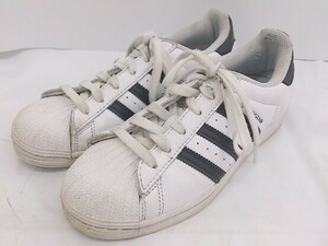 ◇ adidas アディダス Superstar H03904 スニーカー シューズ サイズ24cm ホワイト ブラック レディース P