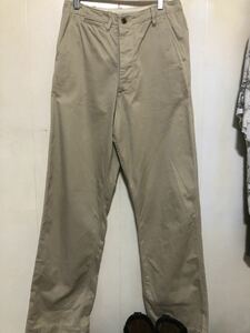 ドゥニーム　DENIME ビンテージレプリカ　チノトラウザーズ　USMA US.ARMY ワイド　チノパン