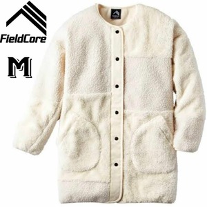 workman　ワークマン field core フィールドコア レディース　上着　ホワイト・白　フリース・ジャケット　ボアコート　Mサイズ