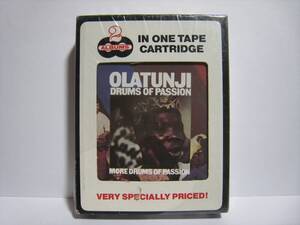 【8トラックテープ】 OLATUNJI / ★未開封★ DRUMS OF PASSION + MORE DRUMS OF PASSION US版 オラトゥンジ GIN-GO-LO-BA (JINGO) 収録