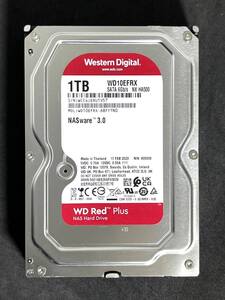  ★ 1TB ★ WD Red　/　WD10EFRX 【使用時間：3163ｈ】2023年製　良品　3.5インチ内蔵HDD　WesternDigital RED AVコマンド対応