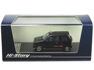 ハイストーリー 1/43 ダイハツ ミラ ターボ TR-XX (L70V型) 1985 ブラック (HS423BK)