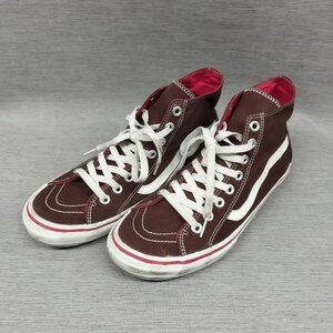 A529 VANS バンズ HI SKOOL ハイカット スニーカー ハイスクール キャンバス シューズ メンズ 9 1/2 オールシーズン ブラウン