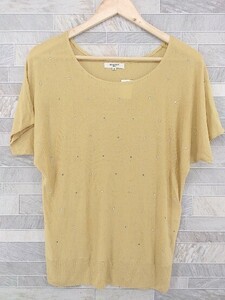 ◇ NATURAL BEAUTY BASIC ナチュラルビューティーベーシック 半袖 Tシャツ カットソー M ブラウン系 レディース