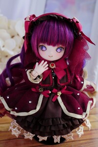 【姫りんご×Smile Capsule×あのめ洋裁店 トリプルコラボ①】オビツ11フルセットドール　バレンタインコラボ《レッド》