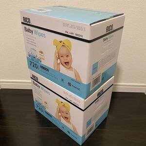 【新品未使用】ベビーワイプ RICO リコ コストコ 赤ちゃん お尻拭き 720枚 2箱セット