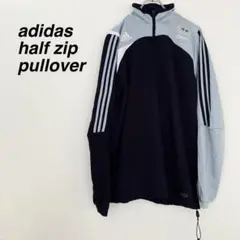 adidas half zip pullover 長袖　スポーツ　刺繍ロゴ