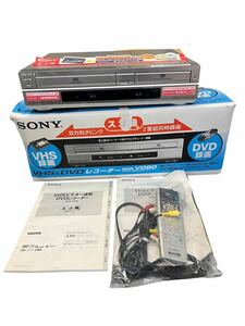 ビデオ SONY ソニー RDR-VD60 VHSビデオ一体型DVDレコーダー スゴ録 リモコン 家電 映像機器 ビデオデッキ 録画　通電確認済み