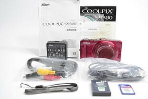 【元箱付き・極上美品】 ニコン Nikon COOLPIX S9300 レッド｜コンパクトデジタルカメラ