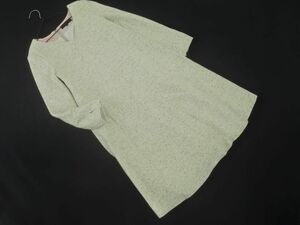 UNTITLED アンタイトル シルク混 Aライン ワンピース size1/ライトグレー ◇■ ☆ eab6 レディース