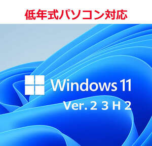 Windows11 最新Ver23H2 クリーンインストール＆アップグレード対応 USBメモリ 低年式パソコン対応 (64bit日本語版)