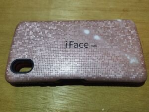 ジャンク iFace スマホケース Xperia AceⅢ ローズゴールド モザイク