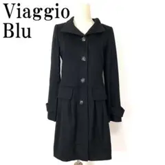 Viaggio Blu ビアッジョブルー ロングコート ブラック 2 B8770