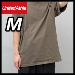 新品未使用 UNITED ATHLE 5.6oz 無地 半袖Tシャツ M サイズ ユナイテッドアスレ チャコール ユニセックス