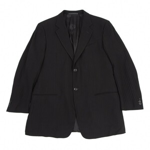 アルマーニコレツィオーニARMANI COLLEZIONI シャドーストライプ2Bジャケット 黒52R