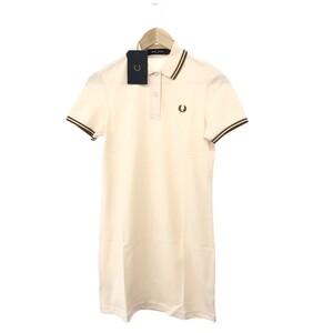 未使用品◆FRED PERRY フレッドペリー 半袖ワンピース サイズ:10◆D3600 ピンク レディース ツインティップドドレス ポロシャツワンピ