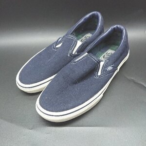 ◇ Θ VANS ヴァンズ スリッポン サイズ24.5 ネイビー ホワイト レディース E