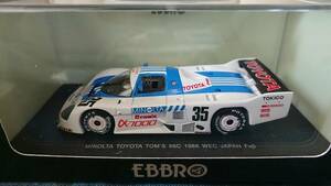 1/43 EBBRO 1986年WEC富士 ミノルタトヨタ トムス86C#35 鈴木利男、星野薫、小河等