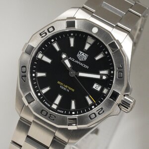 タグホイヤー TAG HEUER 腕時計 アクアレーサー WBD1110.BA0928 ブラック メンズ クオーツ 中古 美品 [質イコー]