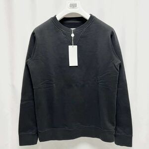 54 新品 メゾンマルジェラ 4ステッチ クルーネック スウェット ブラック 2023SS 黒 MaisonMargiela トレーナー Vガゼット 未使用 タグ付き