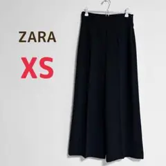 ZARA ザラ ブラック ワイドパンツ XS 黒 キレイめ シンプル 古着