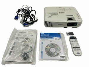 EPSON エプソン LCDプロジェクター EB-S18 H552D 本体 会社 会議 office オフィス 映像機器 モニター 箱 取説 リモコン ソフトケース