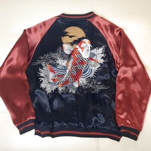 定価25,080円 絡繰魂 スカジャン 錦鯉 XXL 和柄 刺繍 からくりたましい 234004 karakuri tamashii souvenir jacket