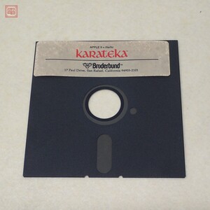 ※ソフトのみ AppleII 5インチFD KARATEKA カラテカ Broderbund アップル【PP