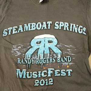 長袖Ｔシャツ　灰　RANDY　ROGERS　BAND　2012　S