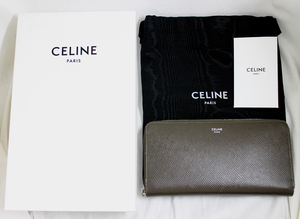 【CELINE】セリーヌ　ラージ ジップウォレット　グレイドカーフスキン　長財布　レディース　メンズ