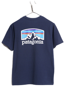 21年製 パタゴニア 両面 プリント 半袖 Tシャツ メンズ XS 古着 Patagonia アウトドア グラフィック イラスト バックプリント クルーネック