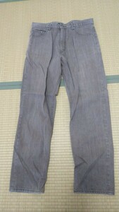 ▲その109▲Thoroughly denim　サーローリーデニム　デニム ベージュ 5ポケット メンズ サイズXL コットン100% 88cm 前チャック 日本製 