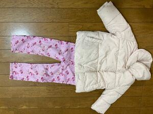 ★☆ＵＳＥＤ８０ボアジャンパー◯ZARA◯ベビー服＆９０GAPピンクパンツ花柄☆★