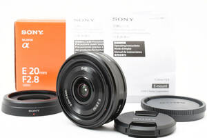 [新品同様] SONY 単焦点レンズ 20mm F2.8 ソニー Eマウント用 APS-C専用 SEL20F28 #2289937A