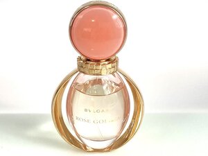 残多　ブルガリ　BVLGARI　ROSE GOLDA　ローズ ゴルデア　オードパルファム　スプレー　50ml　残量：8割　YK-6674