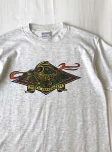 状態◎USA製 POWELL パウエル 94年 ドラゴン Tシャツ M グレー 90s ビンテージ ペラルタ POWELL PERALTA santa cruz old skate 80s 90