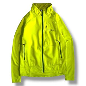 国内正規品★mont-bell モンベル トレール アクション ジャケット Mフリース 蛍光 登山 クライミング インナー ストレッチ CLIMA PLUS