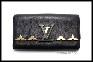 近年モデル希少美中古■LOUIS VUITTON トリヨン ポルトフォイユカプシーヌ レザー 2つ折り長財布 ルイヴィトン■1010ea3018-2M