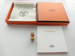 新品未使用 保護シールつき HERMES エルメス イヤーカフ オランプ PM エトープ ゴールドプレーテッド金具