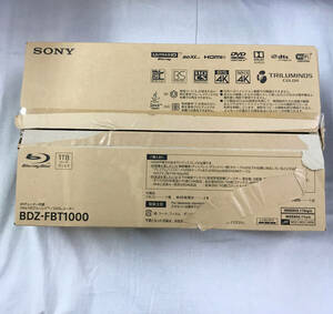 sb7640 送料無料！現状品 SONY BDレコーダー BDZ-FBT1000 4Kチューナー内蔵 1TB 3チューナー 19年製