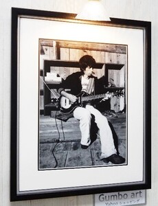 Keith Richards/Love You Live Era 1977/アート ピクチャー/額装品/キース・リチャーズ/ローリングストーンズ/Rolling Stones/Gibson S-1