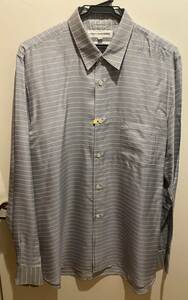 (送料込)(匿名配送)comme des garcons shirt 100%長袖シャツ