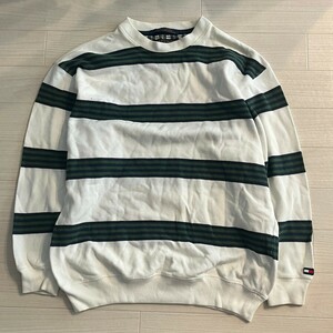 TOMMY HILFIGER GOLF トミーヒルフィガー ゴルフ ボーダー柄 ゴルフウェア 厚手ロングTシャツ ロンT トレーナー　サイズS　 スウェット