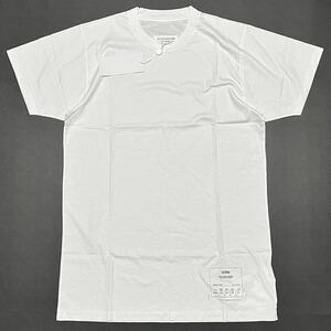 XL 新品 メゾンマルジェラ 4ステッチ 1CON ロゴ Tシャツ ホワイト 白 52 無地 TEE ステレオタイプ MaisonMargiela 半袖 ロゴT